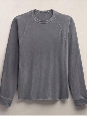 James Perse Washed Charcoal Long-Sleeve